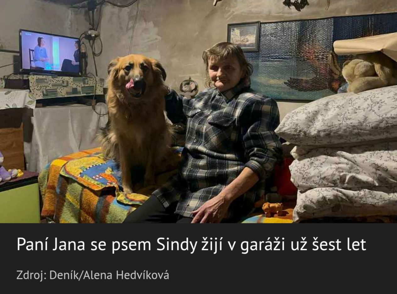 Paní Jana v garáži